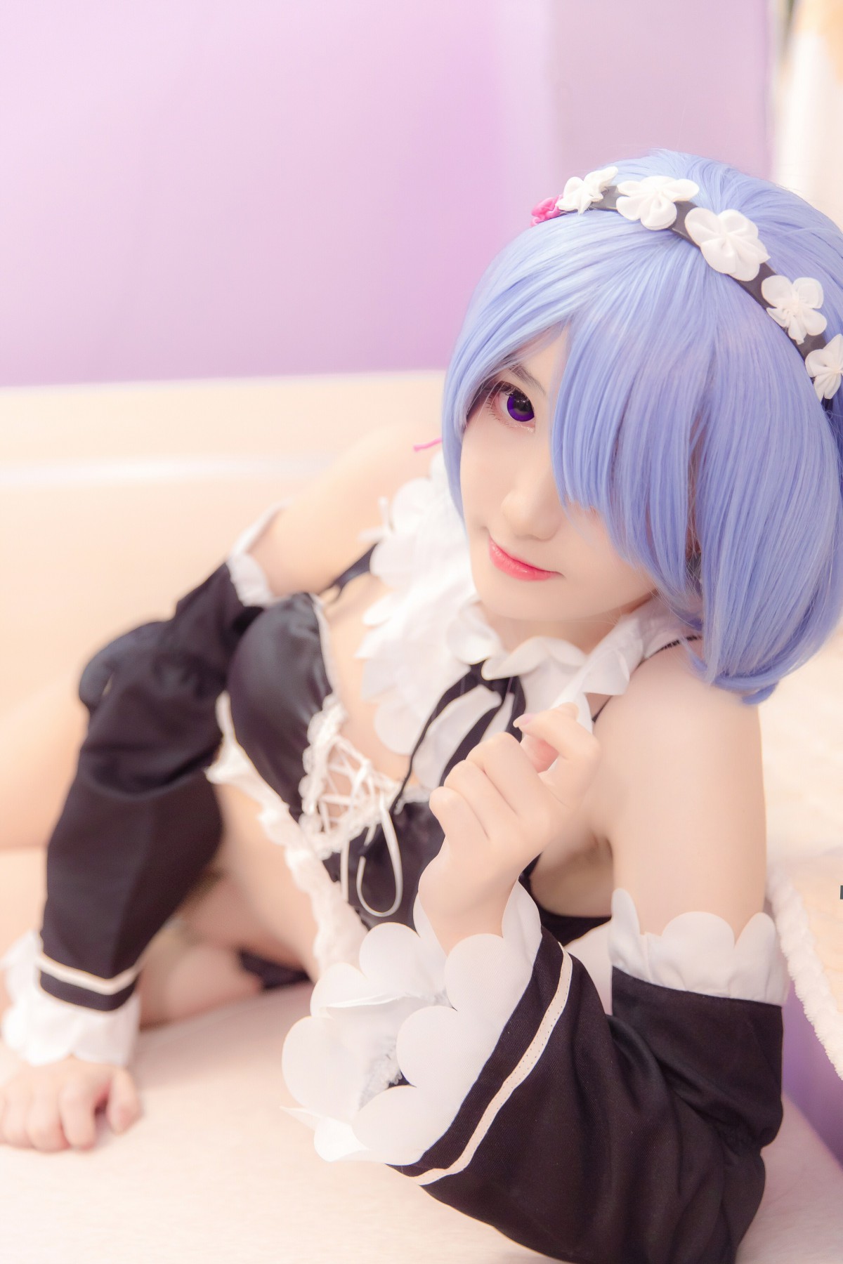 图片[1]-[Cosplay]南桃Momoko – 蕾姆内衣 – COSPLAY-御萝部落