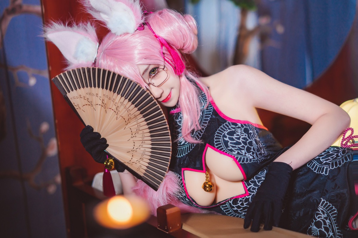 图片[1]-[Cosplay]南桃Momoko – 玉藻前旗袍 – COSPLAY-御萝部落