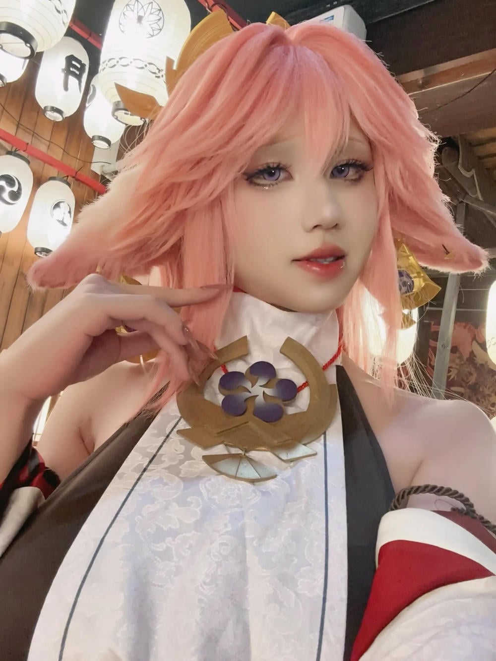 桜滿三時 八重神子【89P】 – COSPLAY-御萝部落