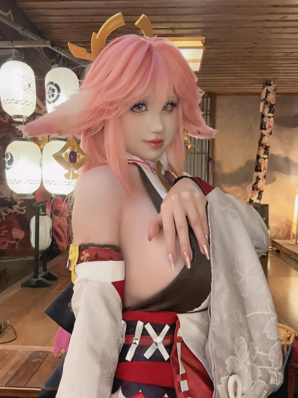 图片[4]-桜滿三時 八重神子【89P】 – COSPLAY-御萝部落