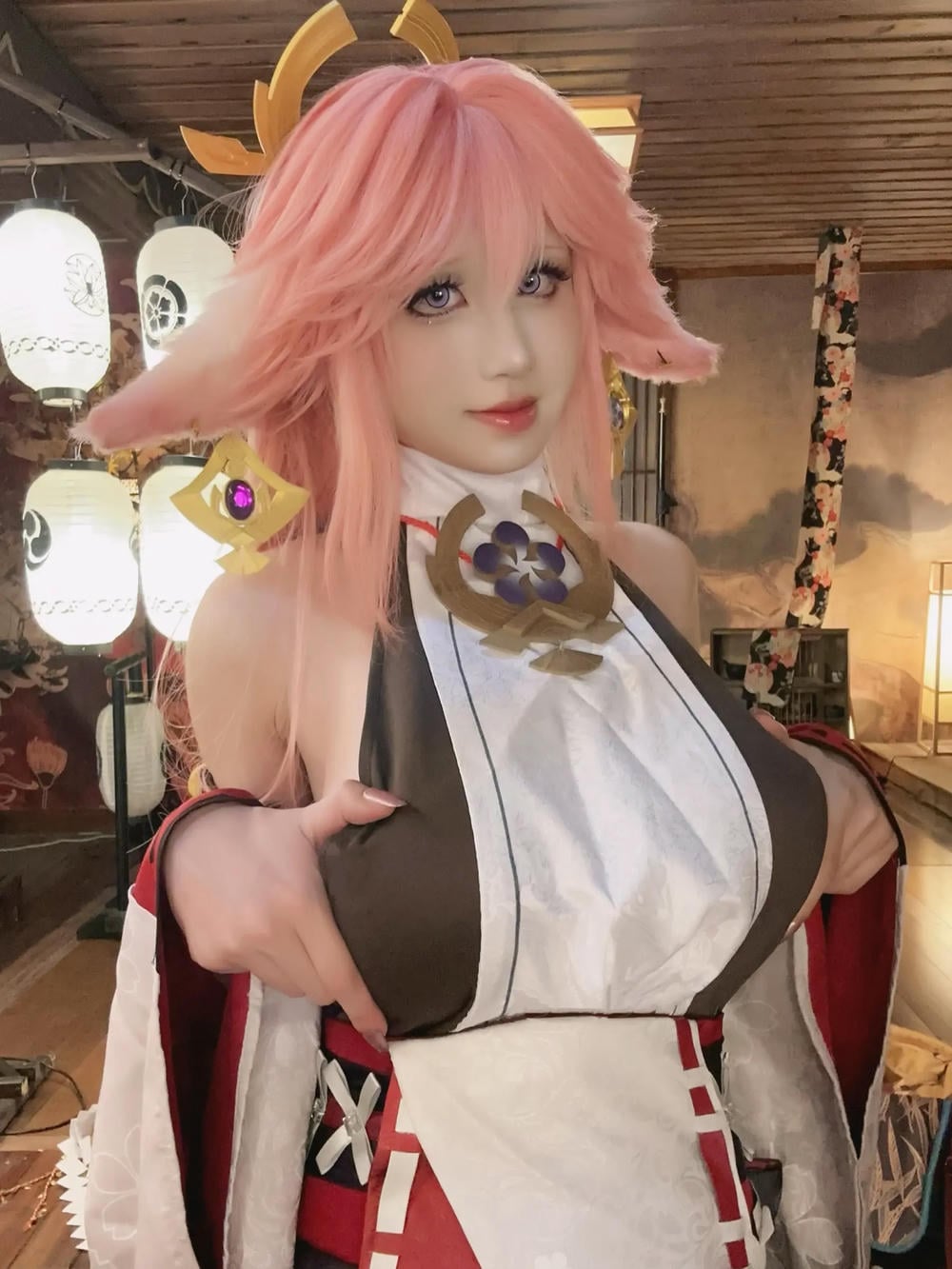 图片[5]-桜滿三時 八重神子【89P】 – COSPLAY-御萝部落