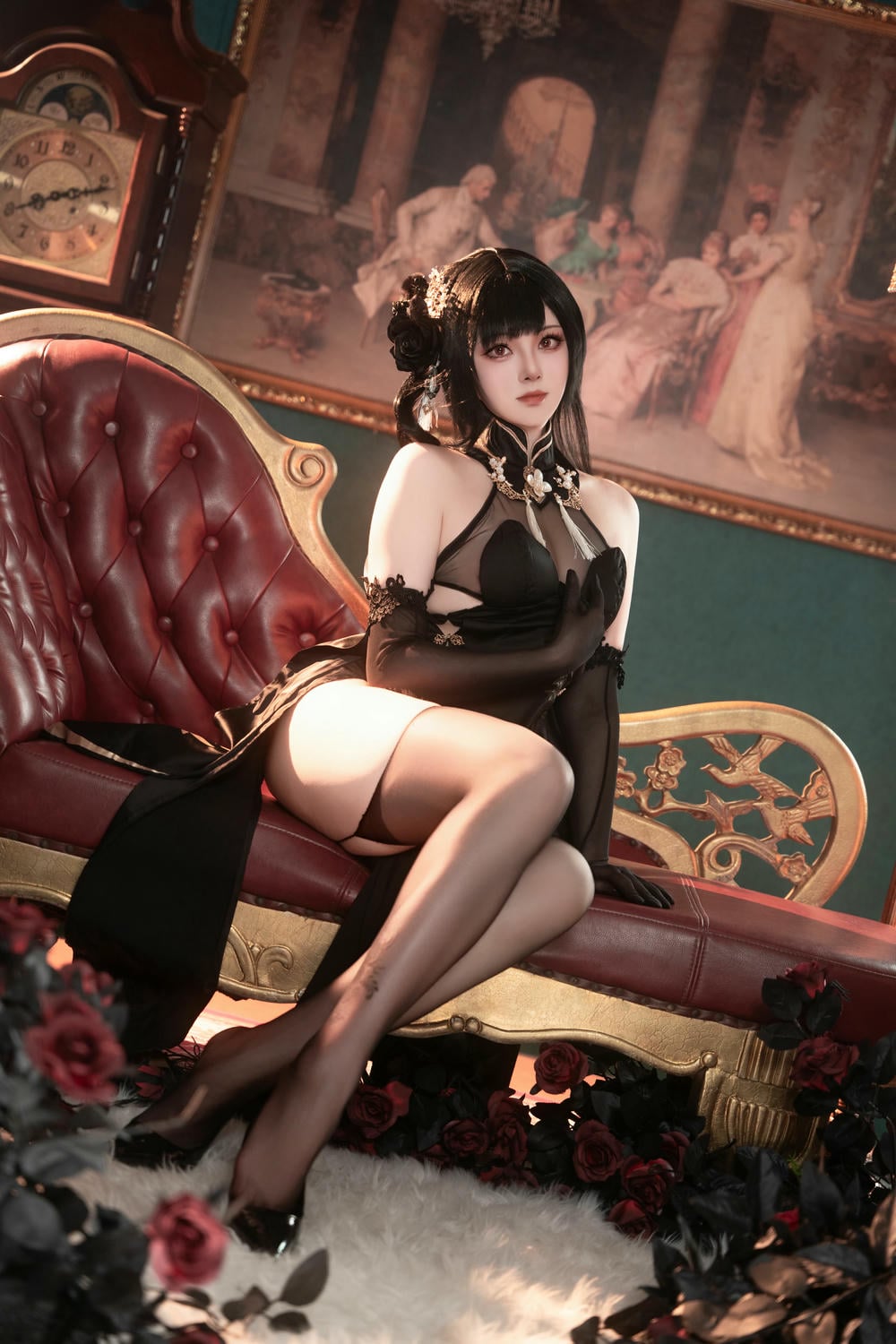 图片[11]-Natsuko夏夏子 – 碧藍航線鎮海旗袍【76P】 – COSPLAY-御萝部落