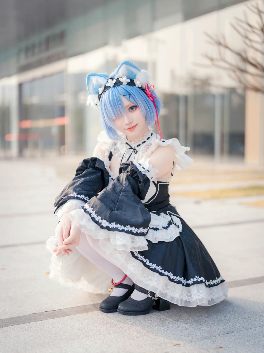 图片[10]-花柒hana 螢火蟲動漫嘉年華 貓貓蕾姆【107P】 – COSPLAY-御萝部落