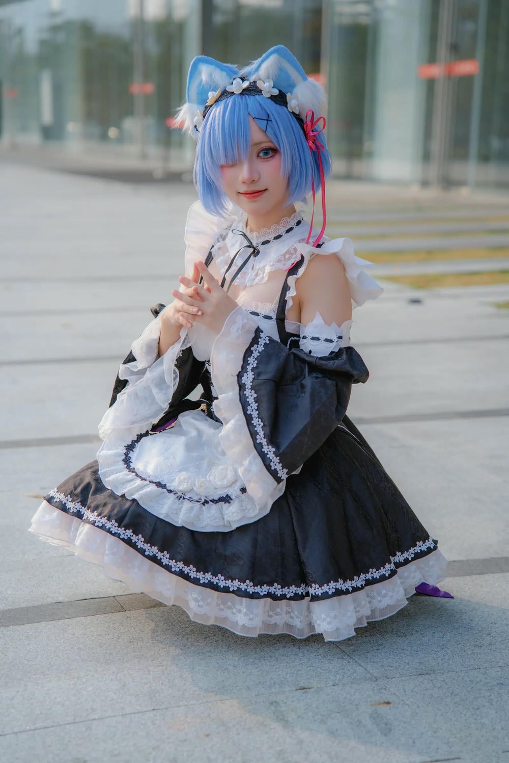 图片[41]-花柒hana 螢火蟲動漫嘉年華 貓貓蕾姆【107P】 – COSPLAY-御萝部落