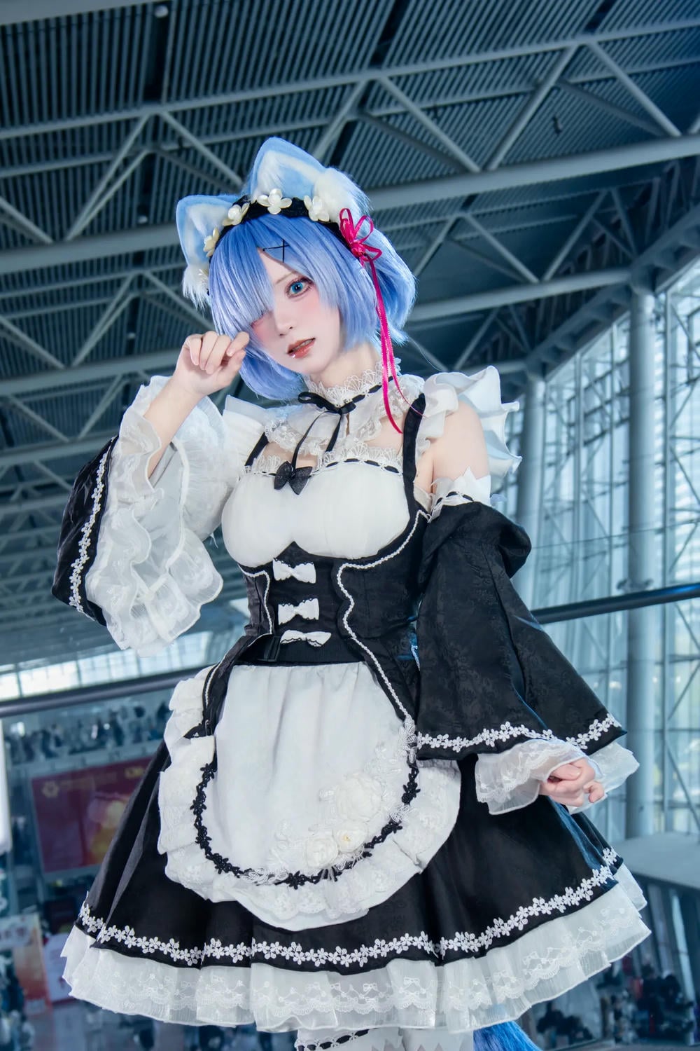 图片[78]-花柒hana 螢火蟲動漫嘉年華 貓貓蕾姆【107P】 – COSPLAY-御萝部落