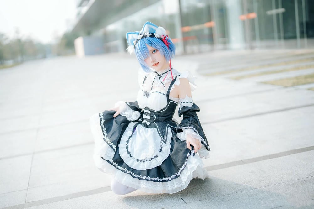 图片[100]-花柒hana 螢火蟲動漫嘉年華 貓貓蕾姆【107P】 – COSPLAY-御萝部落