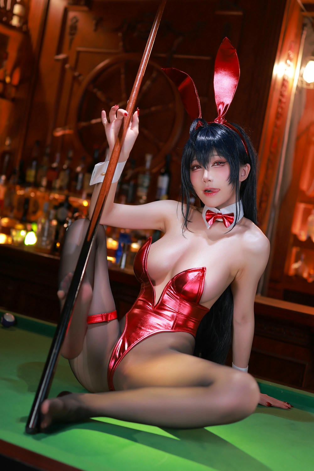 图片[31]-水淼 Aqua – Azurlane Taihou Bunny アズールレーン 大鳳 バニー❥ 新作DL コスプレ【59P】 – COSPLAY-御萝部落