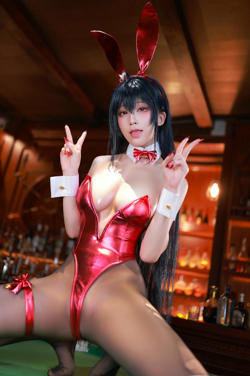 图片[42]-水淼 Aqua – Azurlane Taihou Bunny アズールレーン 大鳳 バニー❥ 新作DL コスプレ【59P】 – COSPLAY-御萝部落