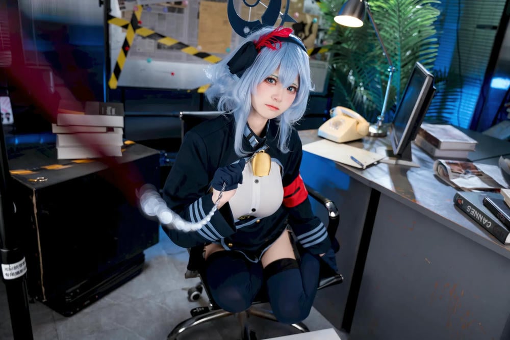 图片[32]-九柒喵 蔚藍檔案 天雨亞子【46P】 – COSPLAY-御萝部落