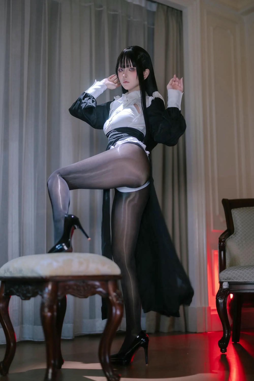 图片[12]-嶼魚 黑絲修女【40P】 – COSPLAY-御萝部落