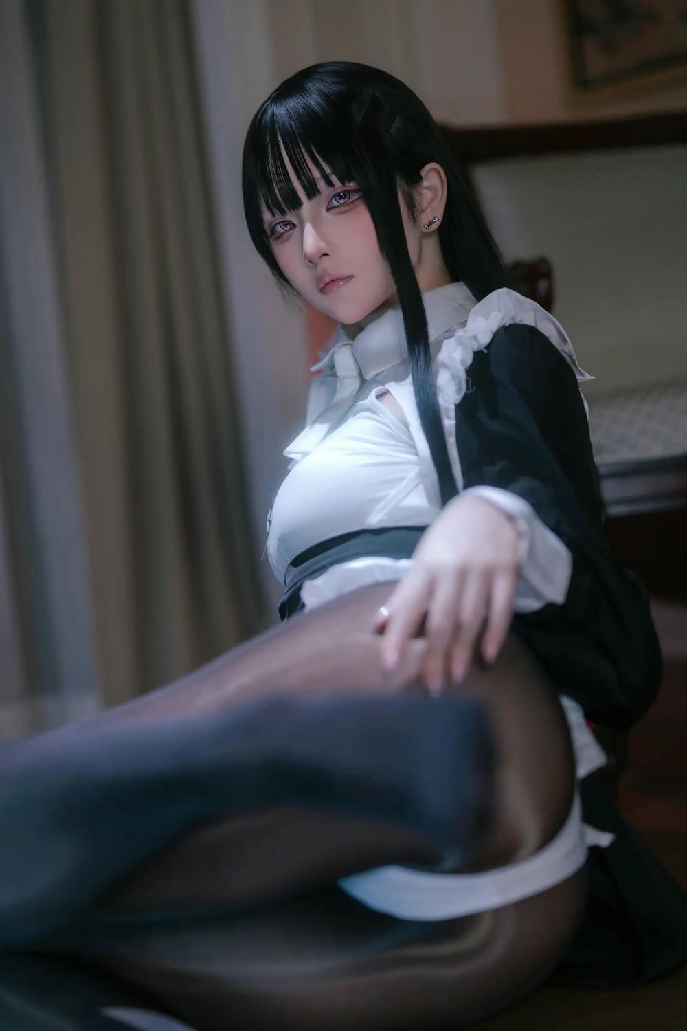 图片[33]-嶼魚 黑絲修女【40P】 – COSPLAY-御萝部落