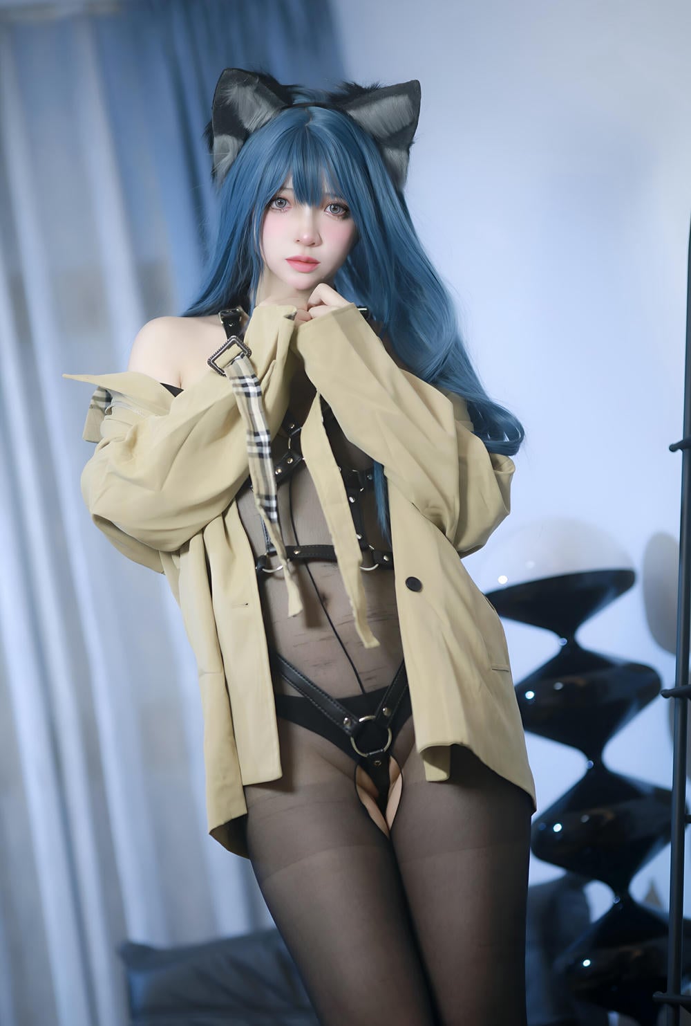 图片[4]-瘋貓ss – 貓耳綁帶束縛【70P】 – COSPLAY-御萝部落