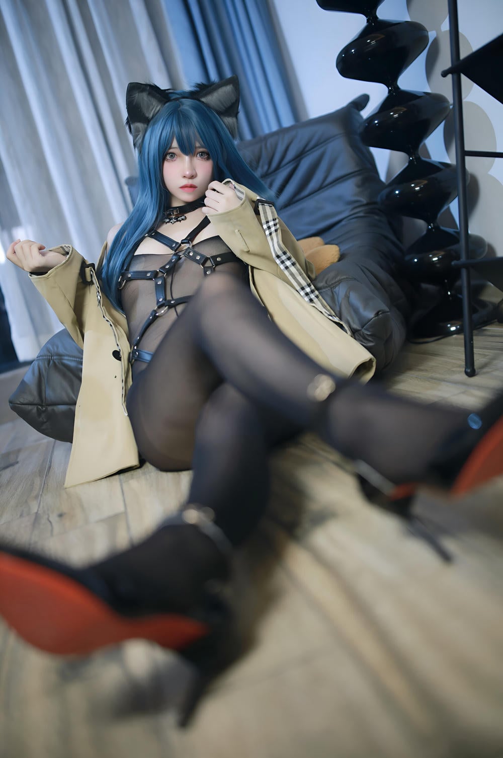 图片[30]-瘋貓ss – 貓耳綁帶束縛【70P】 – COSPLAY-御萝部落