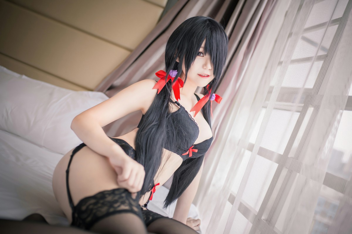 性感人气COSER Yoko宅夏Cos – 狂三内衣 - COSPLAY-御萝部落