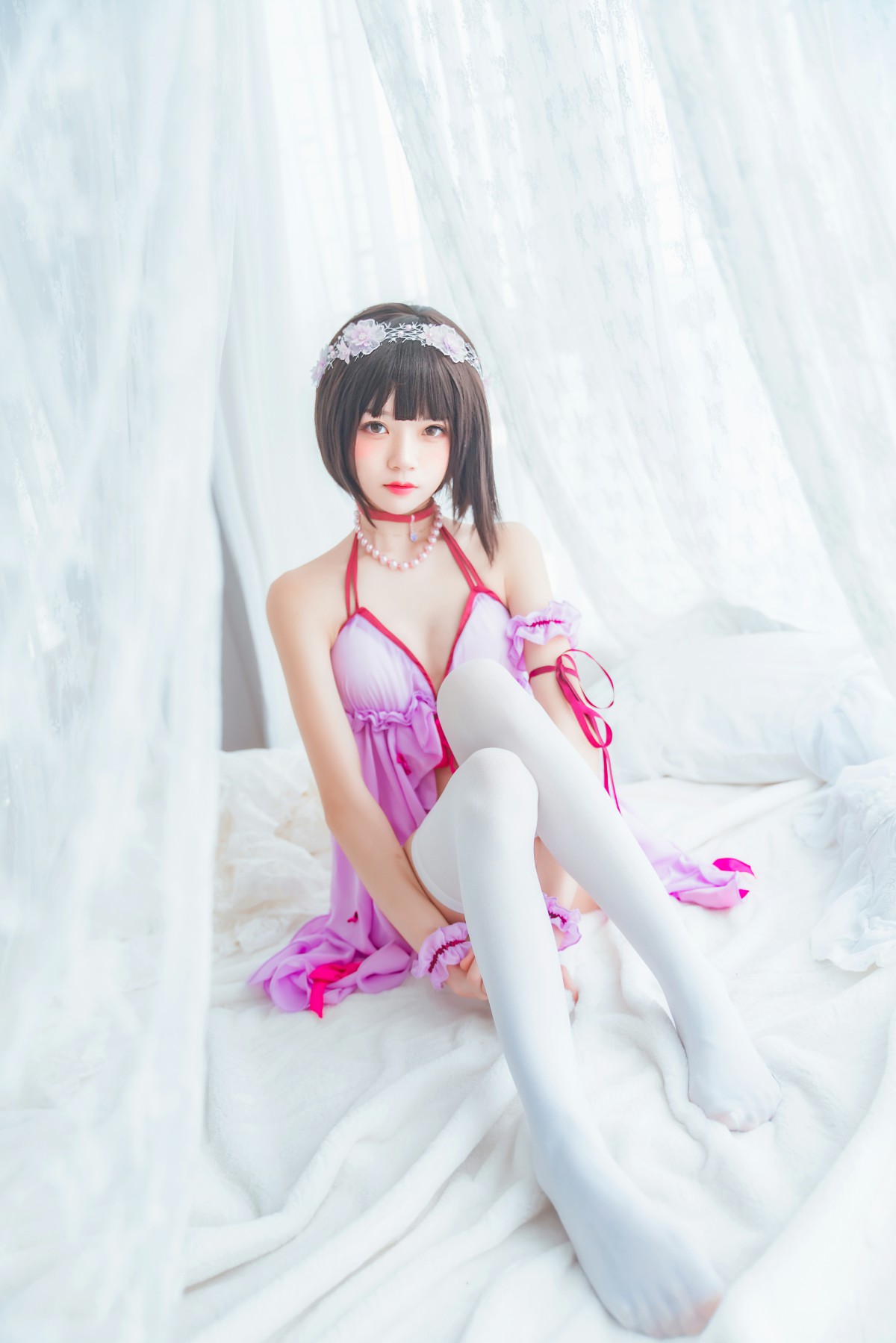 图片[6]-萝莉风COS 桜桃喵 – 加藤惠系列之小睡裙 – COSPLAY-薇薇部落
