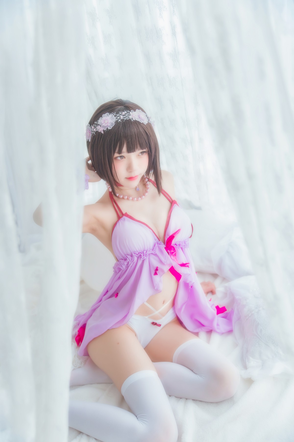 图片[10]-萝莉风COS 桜桃喵 – 加藤惠系列之小睡裙 – COSPLAY-薇薇部落