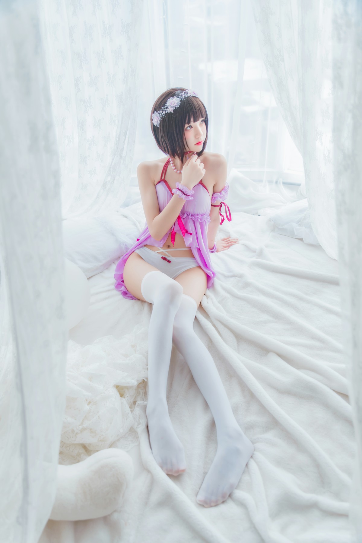 图片[14]-萝莉风COS 桜桃喵 – 加藤惠系列之小睡裙 – COSPLAY-薇薇部落