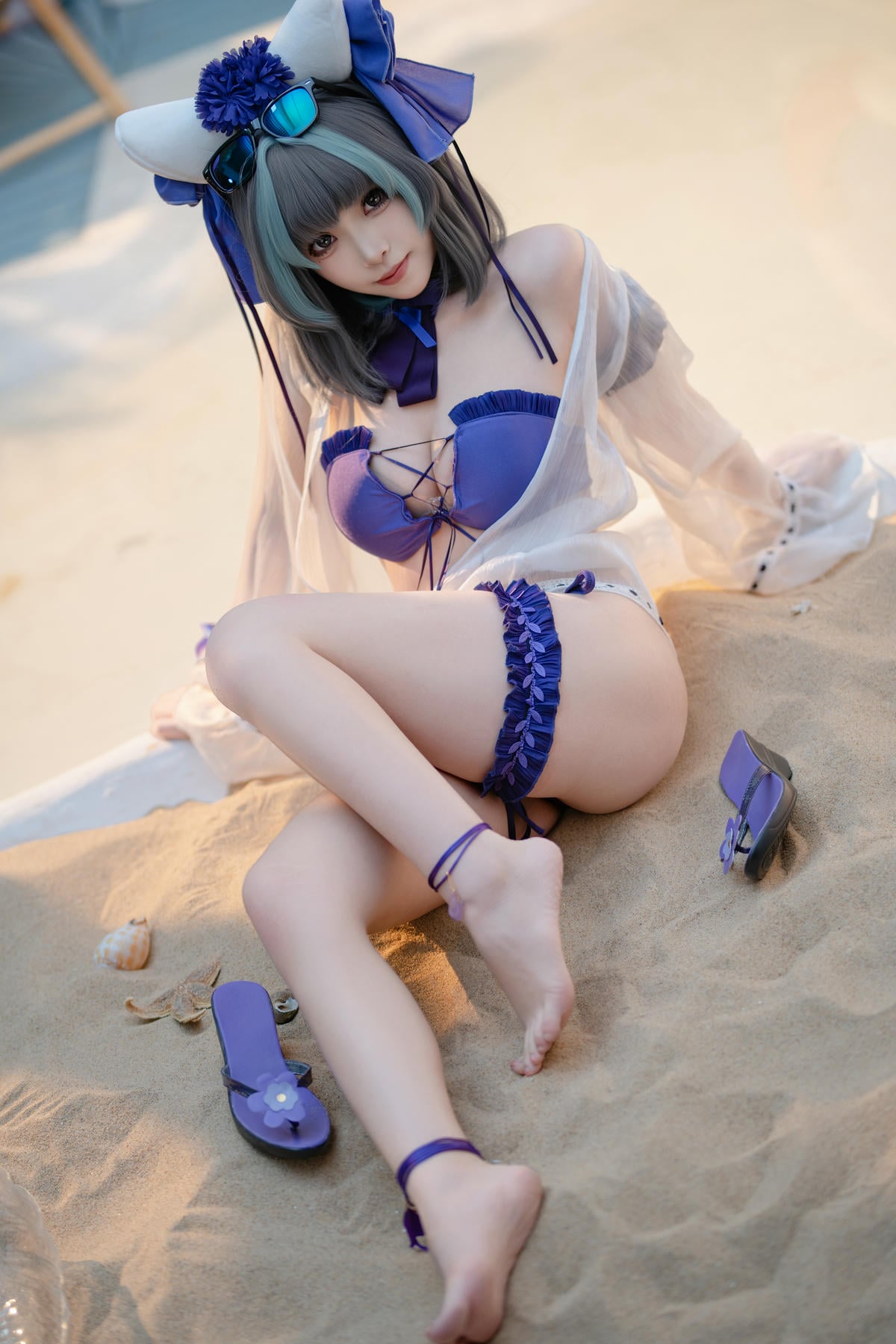 图片[22]-Bangni邦尼 cosplay Cheshire Swimsuit – Azur Lane【86P】 – COSPLAY-薇薇部落
