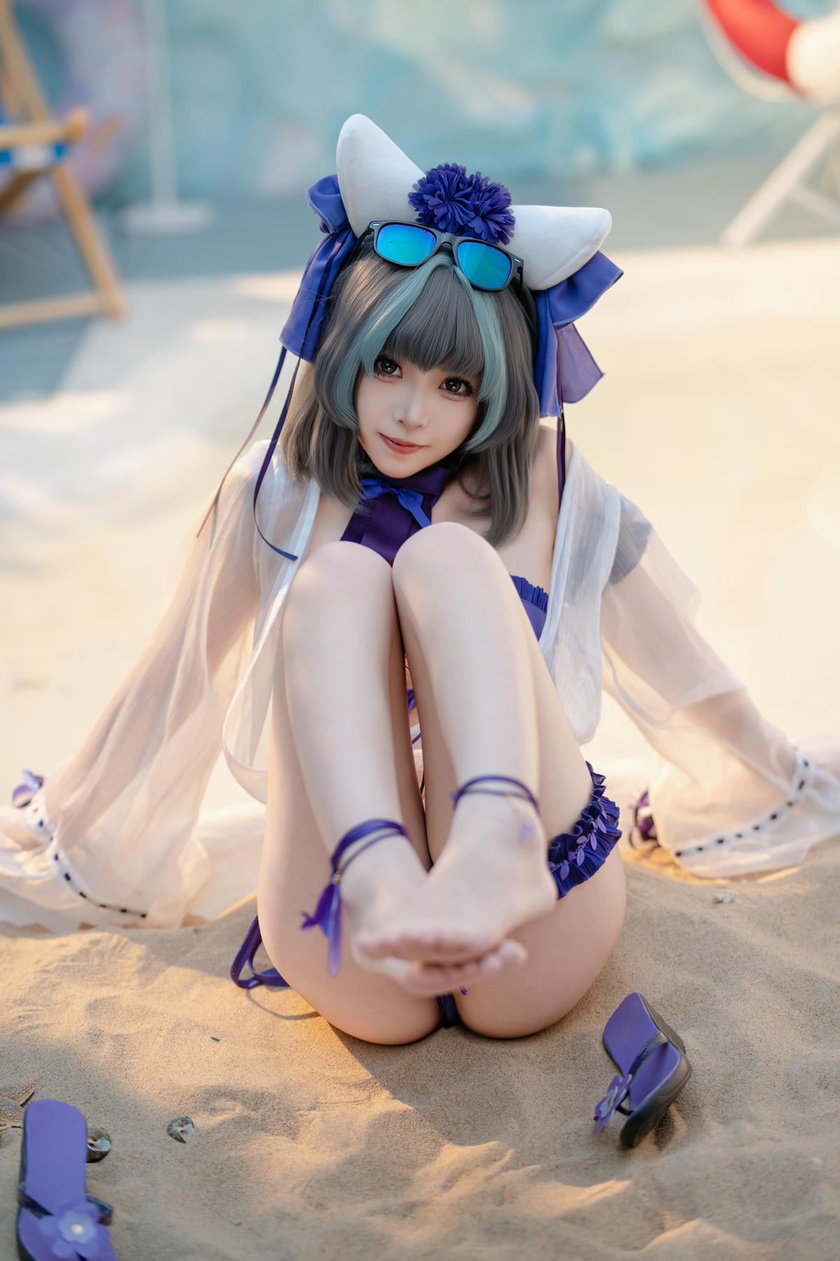 图片[23]-Bangni邦尼 cosplay Cheshire Swimsuit – Azur Lane【86P】 – COSPLAY-薇薇部落