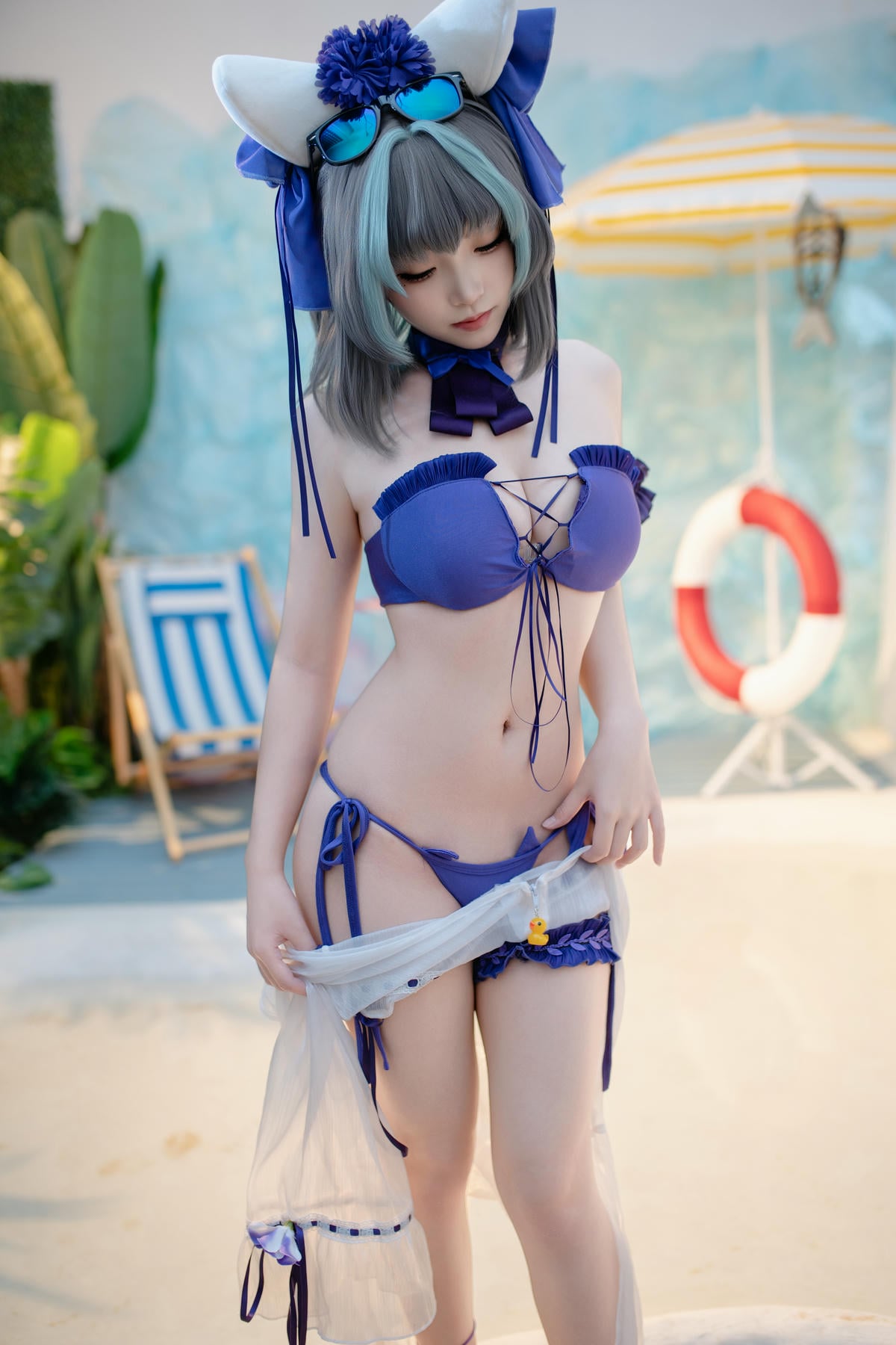 图片[34]-Bangni邦尼 cosplay Cheshire Swimsuit – Azur Lane【86P】 – COSPLAY-薇薇部落