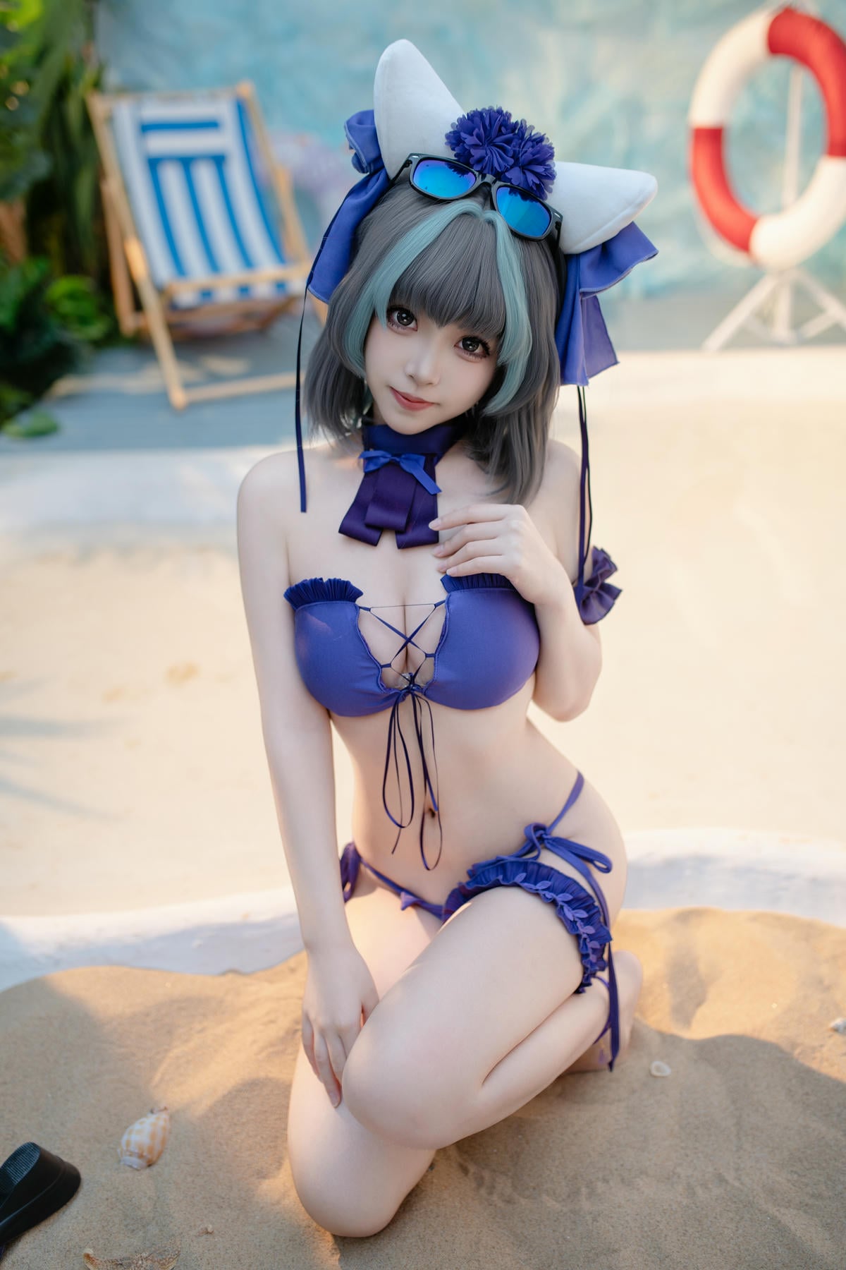 图片[35]-Bangni邦尼 cosplay Cheshire Swimsuit – Azur Lane【86P】 – COSPLAY-薇薇部落