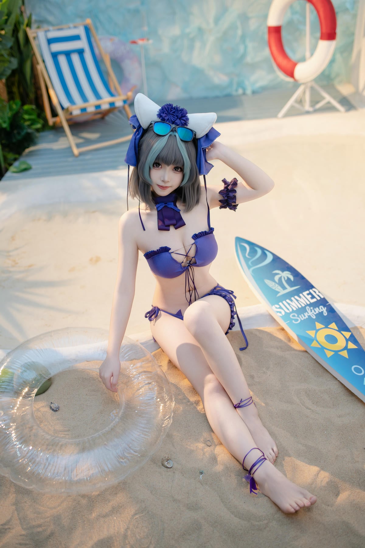 图片[43]-Bangni邦尼 cosplay Cheshire Swimsuit – Azur Lane【86P】 – COSPLAY-薇薇部落