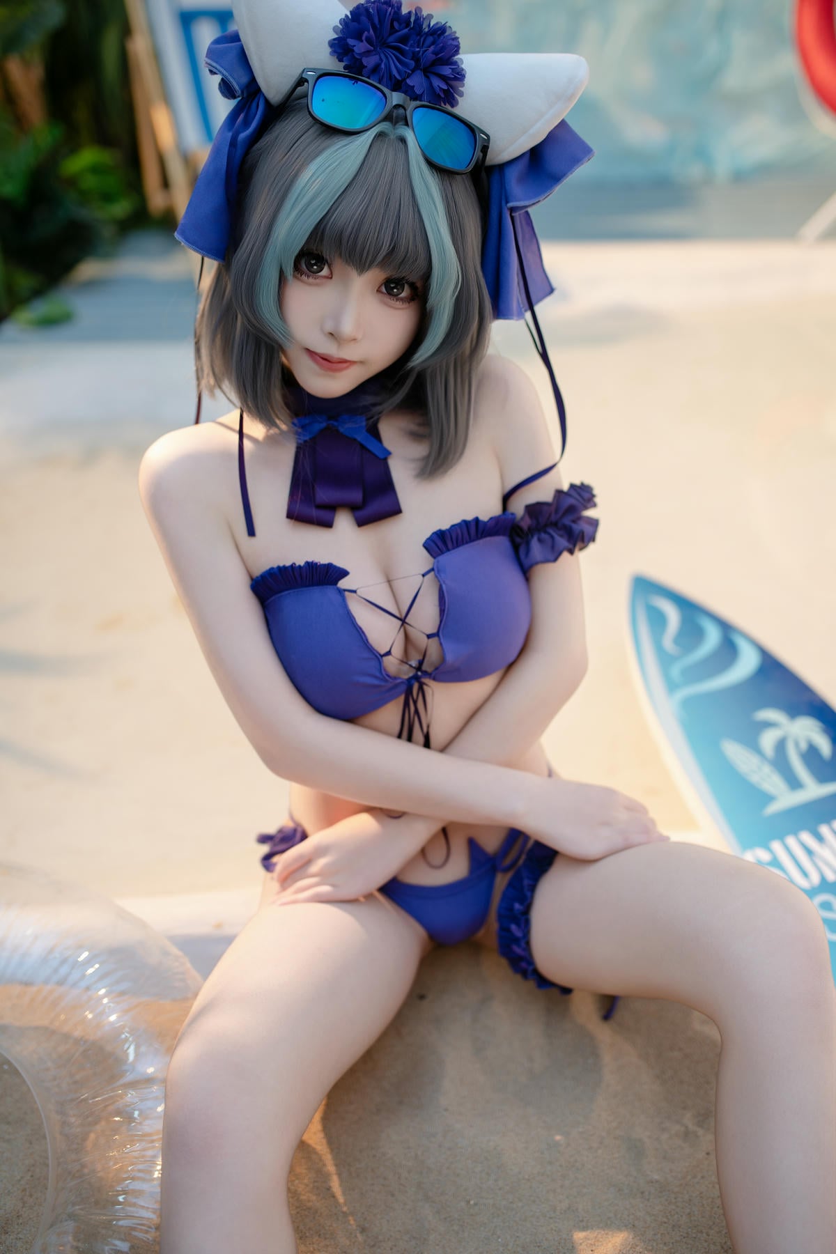 图片[44]-Bangni邦尼 cosplay Cheshire Swimsuit – Azur Lane【86P】 – COSPLAY-薇薇部落