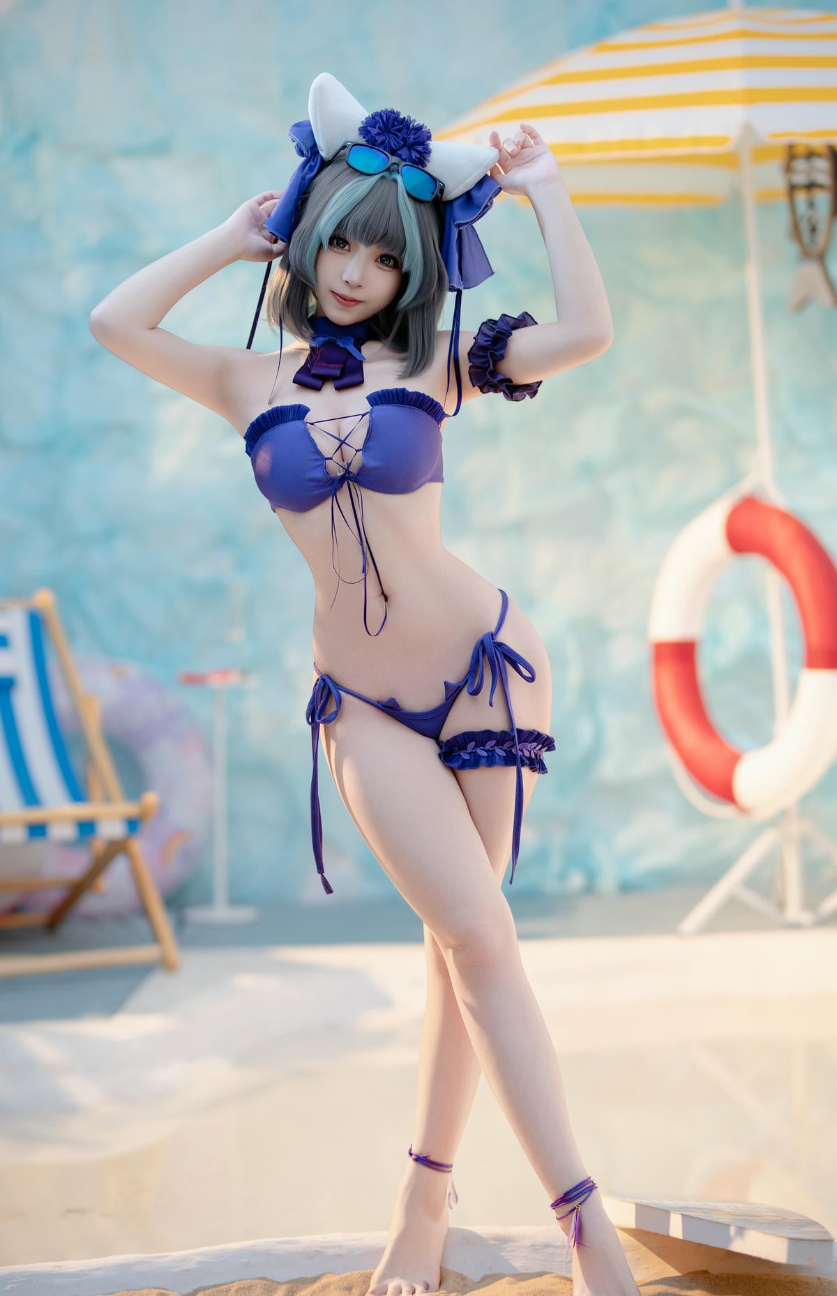 图片[51]-Bangni邦尼 cosplay Cheshire Swimsuit – Azur Lane【86P】 – COSPLAY-薇薇部落