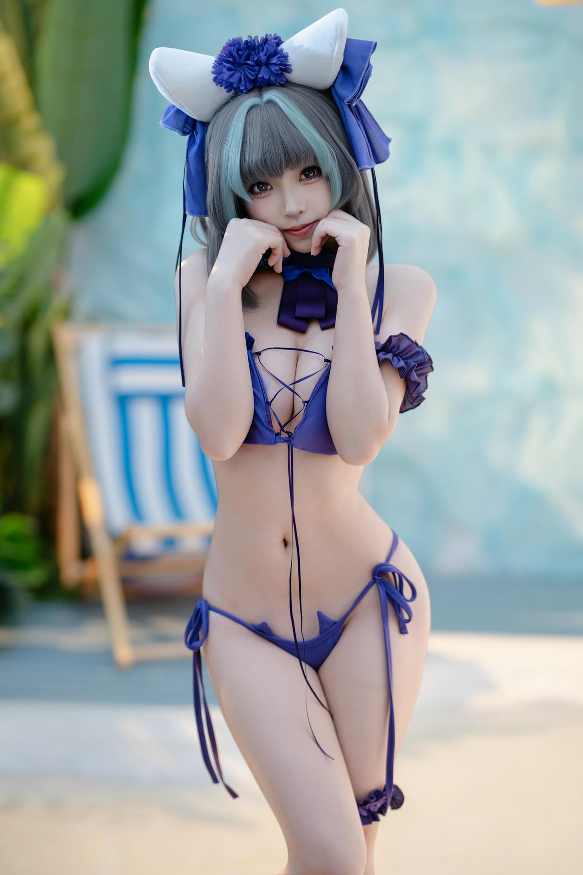 图片[62]-Bangni邦尼 cosplay Cheshire Swimsuit – Azur Lane【86P】 – COSPLAY-薇薇部落