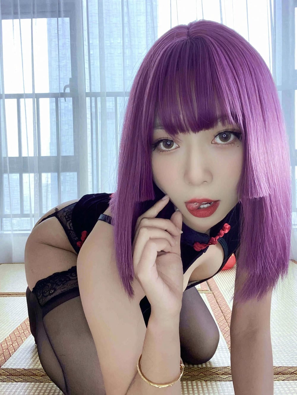 图片[2]-Money冷冷 – 高叉旗袍蕾絲裙 【107P】 – COSPLAY-薇薇部落