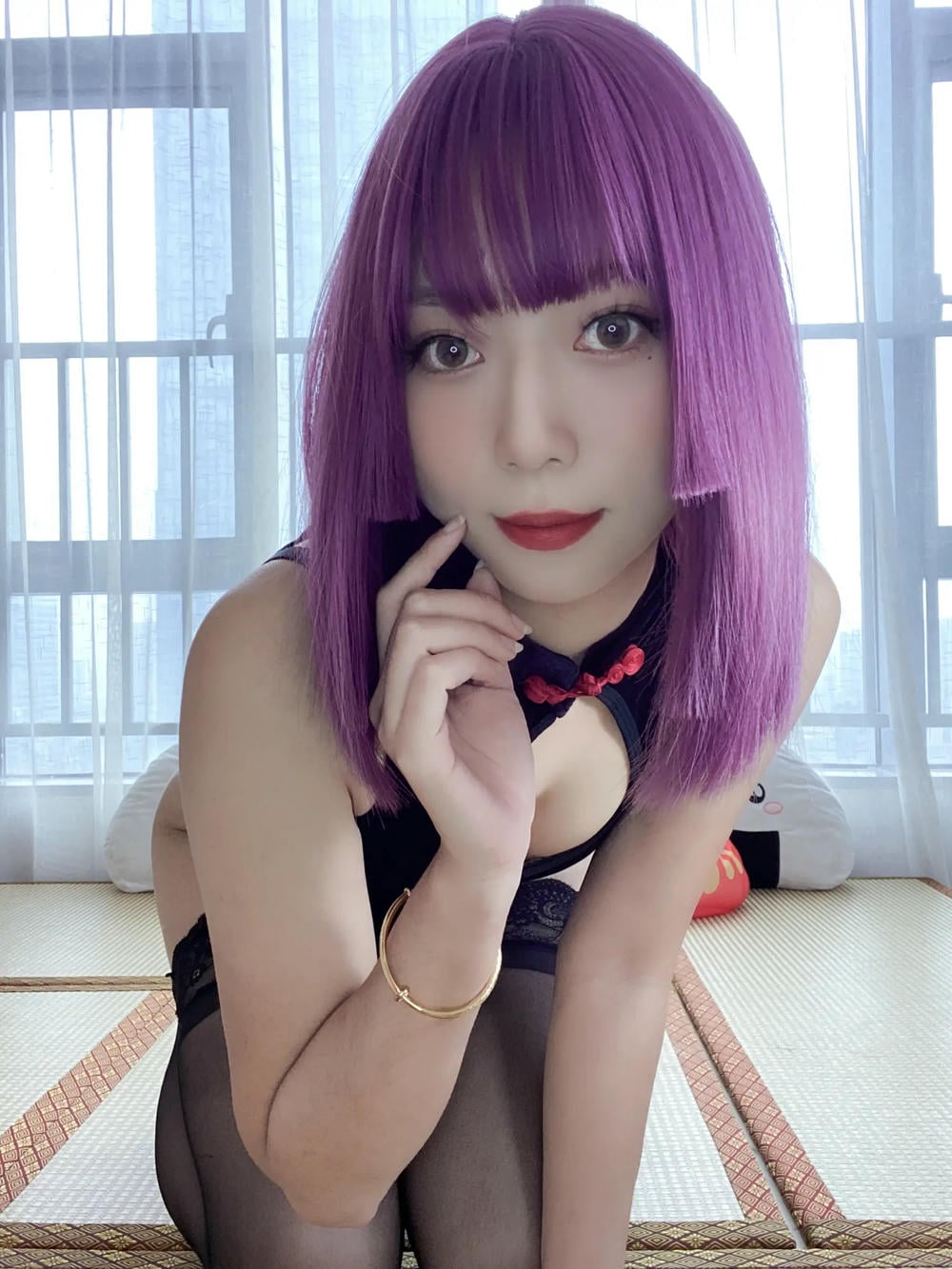 图片[20]-Money冷冷 – 高叉旗袍蕾絲裙 【107P】 – COSPLAY-薇薇部落