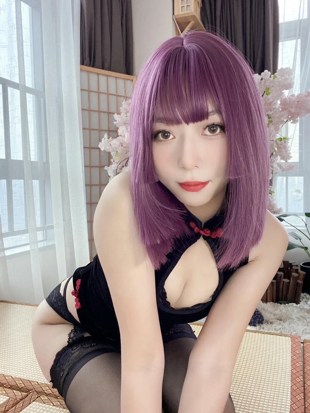 图片[48]-Money冷冷 – 高叉旗袍蕾絲裙 【107P】 – COSPLAY-薇薇部落