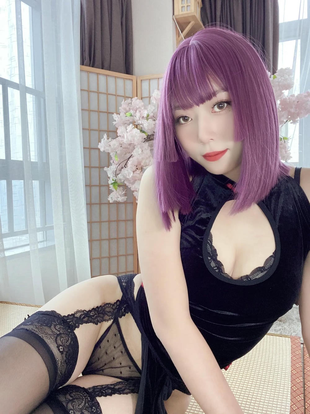 图片[56]-Money冷冷 – 高叉旗袍蕾絲裙 【107P】 – COSPLAY-薇薇部落