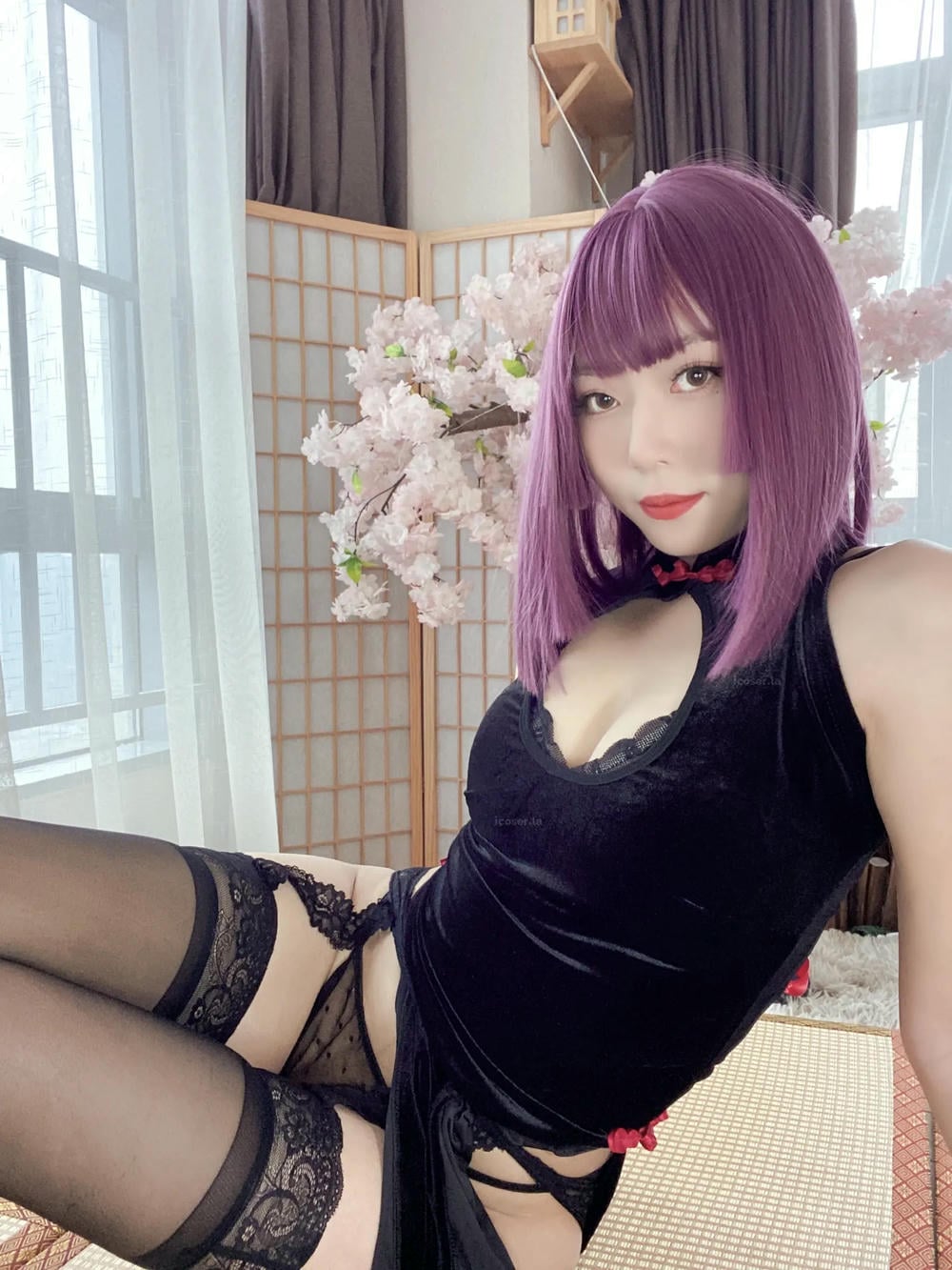 图片[59]-Money冷冷 – 高叉旗袍蕾絲裙 【107P】 – COSPLAY-薇薇部落