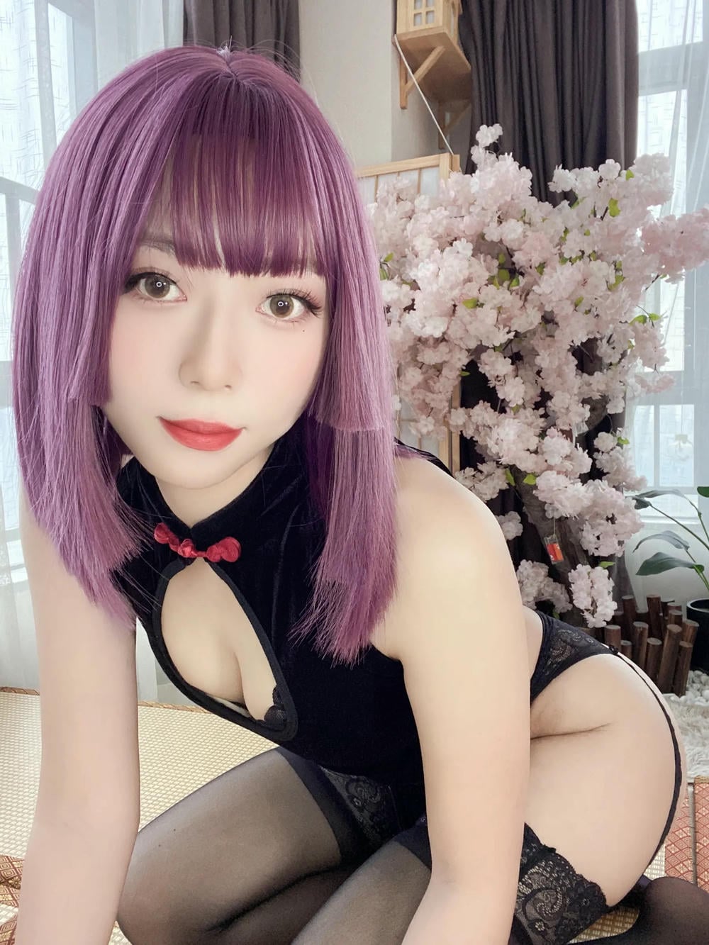 图片[62]-Money冷冷 – 高叉旗袍蕾絲裙 【107P】 – COSPLAY-薇薇部落