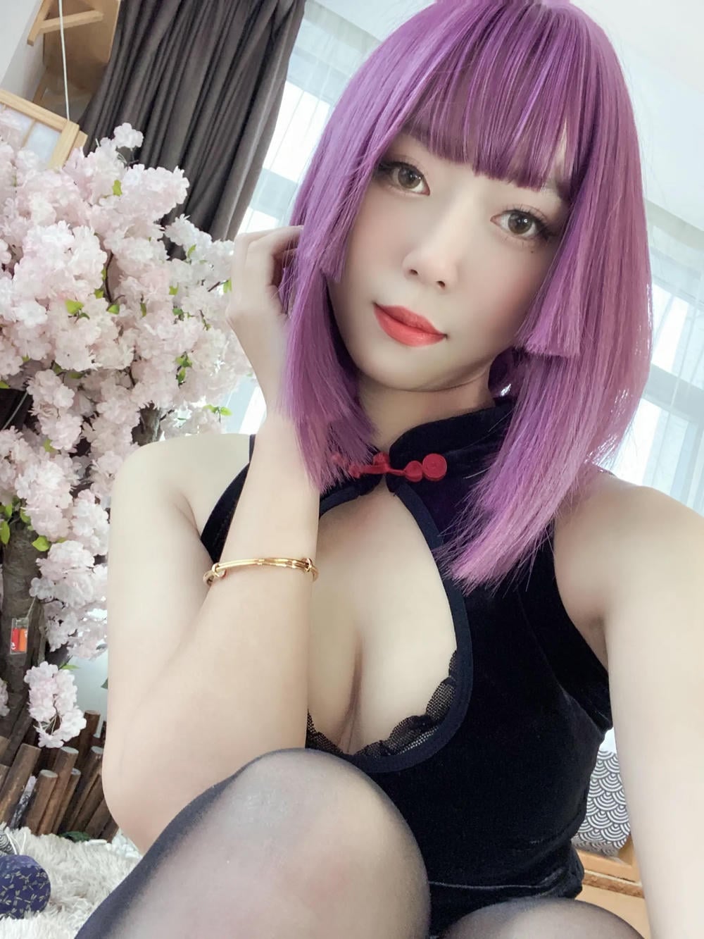 图片[69]-Money冷冷 – 高叉旗袍蕾絲裙 【107P】 – COSPLAY-薇薇部落