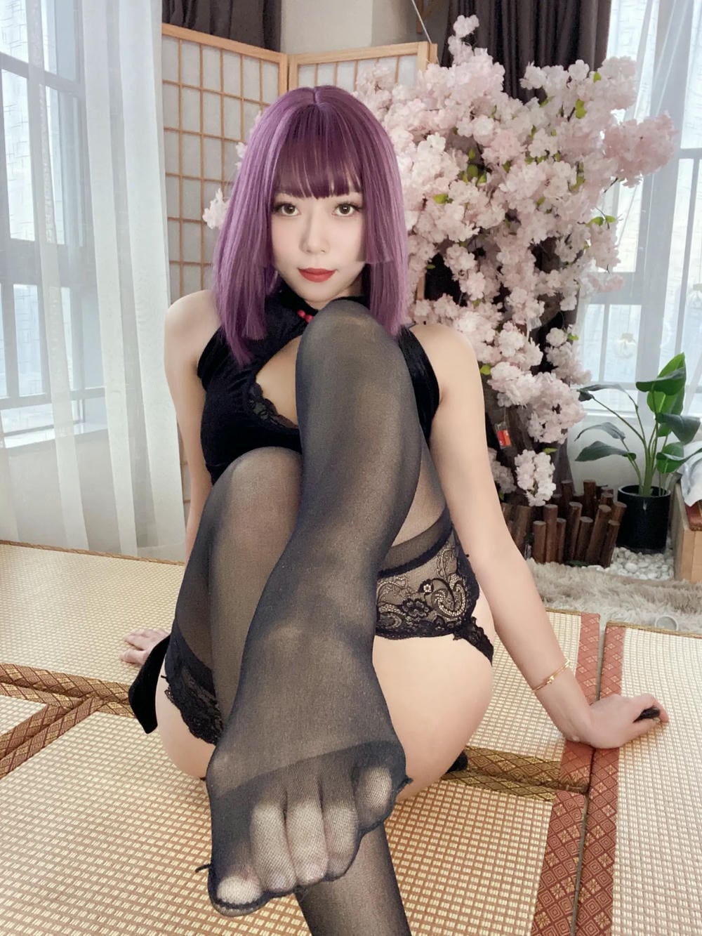 图片[79]-Money冷冷 – 高叉旗袍蕾絲裙 【107P】 – COSPLAY-薇薇部落