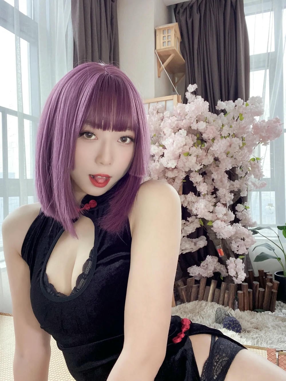 图片[107]-Money冷冷 – 高叉旗袍蕾絲裙 【107P】 – COSPLAY-薇薇部落