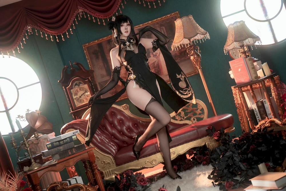 图片[2]-Natsuko夏夏子 – 碧藍航線鎮海旗袍【76P】 – COSPLAY-薇薇部落