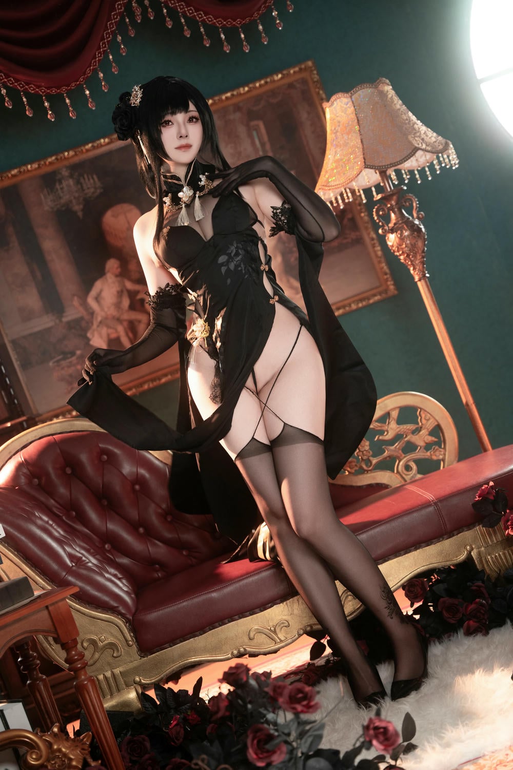 图片[5]-Natsuko夏夏子 – 碧藍航線鎮海旗袍【76P】 – COSPLAY-薇薇部落