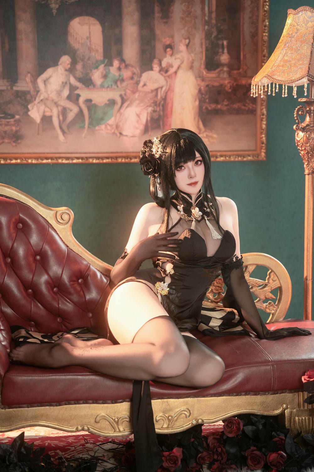 图片[24]-Natsuko夏夏子 – 碧藍航線鎮海旗袍【76P】 – COSPLAY-薇薇部落