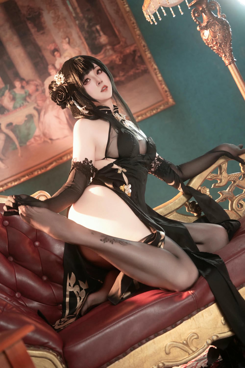 图片[35]-Natsuko夏夏子 – 碧藍航線鎮海旗袍【76P】 – COSPLAY-薇薇部落