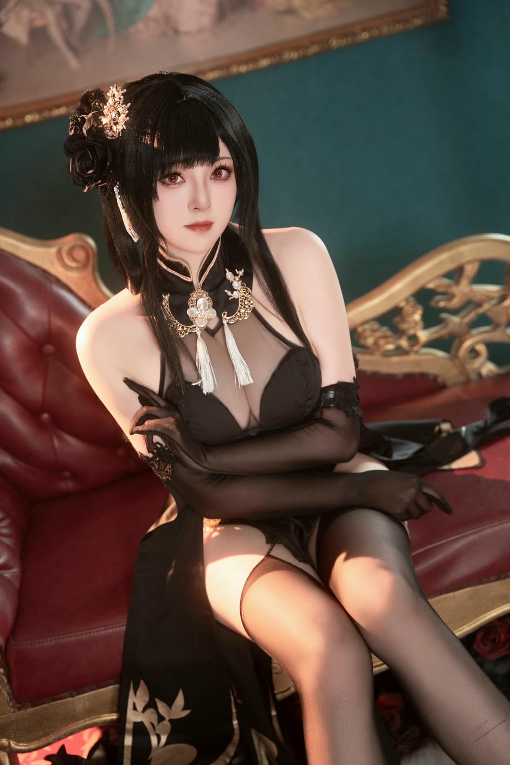 图片[48]-Natsuko夏夏子 – 碧藍航線鎮海旗袍【76P】 – COSPLAY-薇薇部落