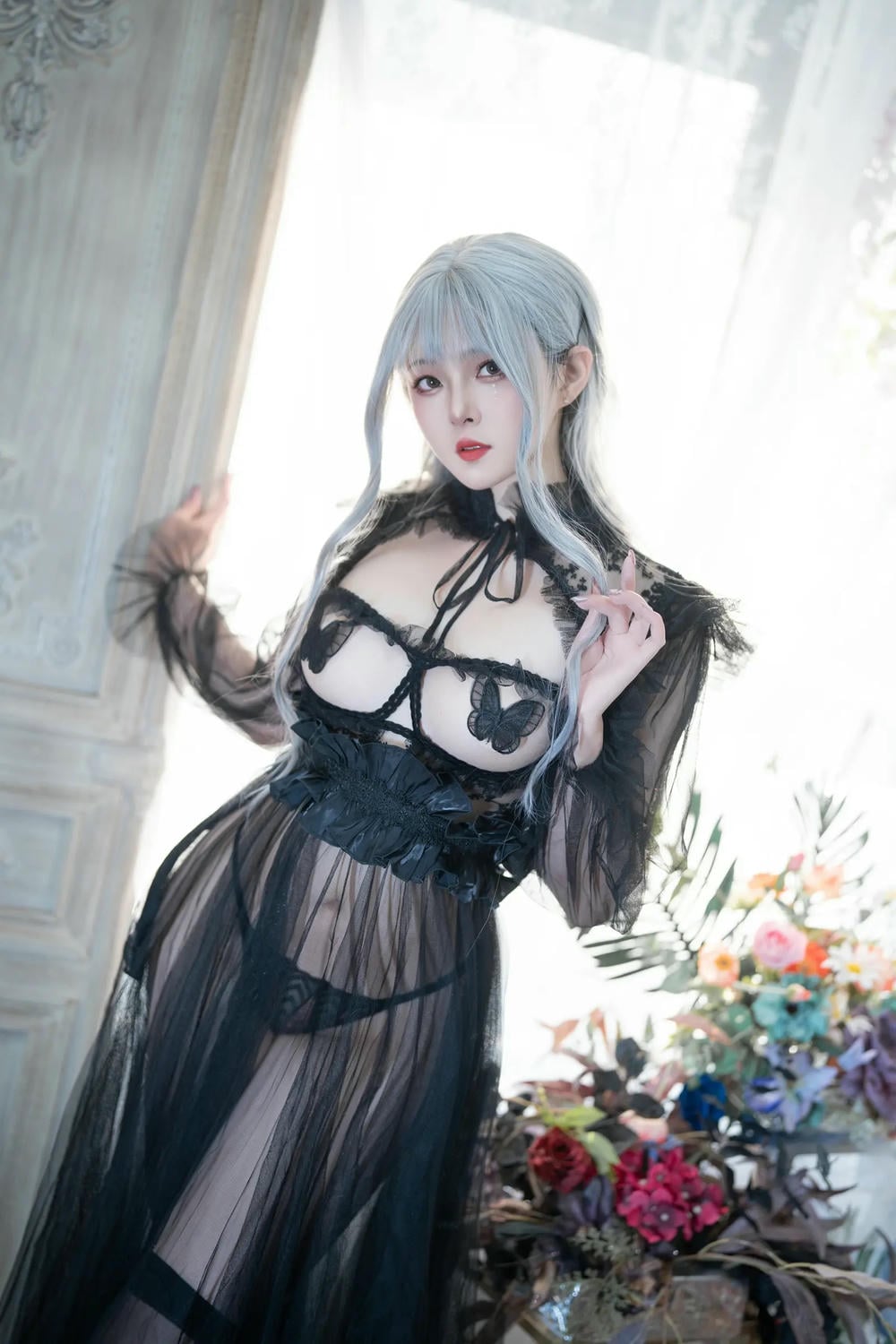 Natsuko夏夏子 - Black Butterfly 【62P】 - COSPLAY-薇薇部落