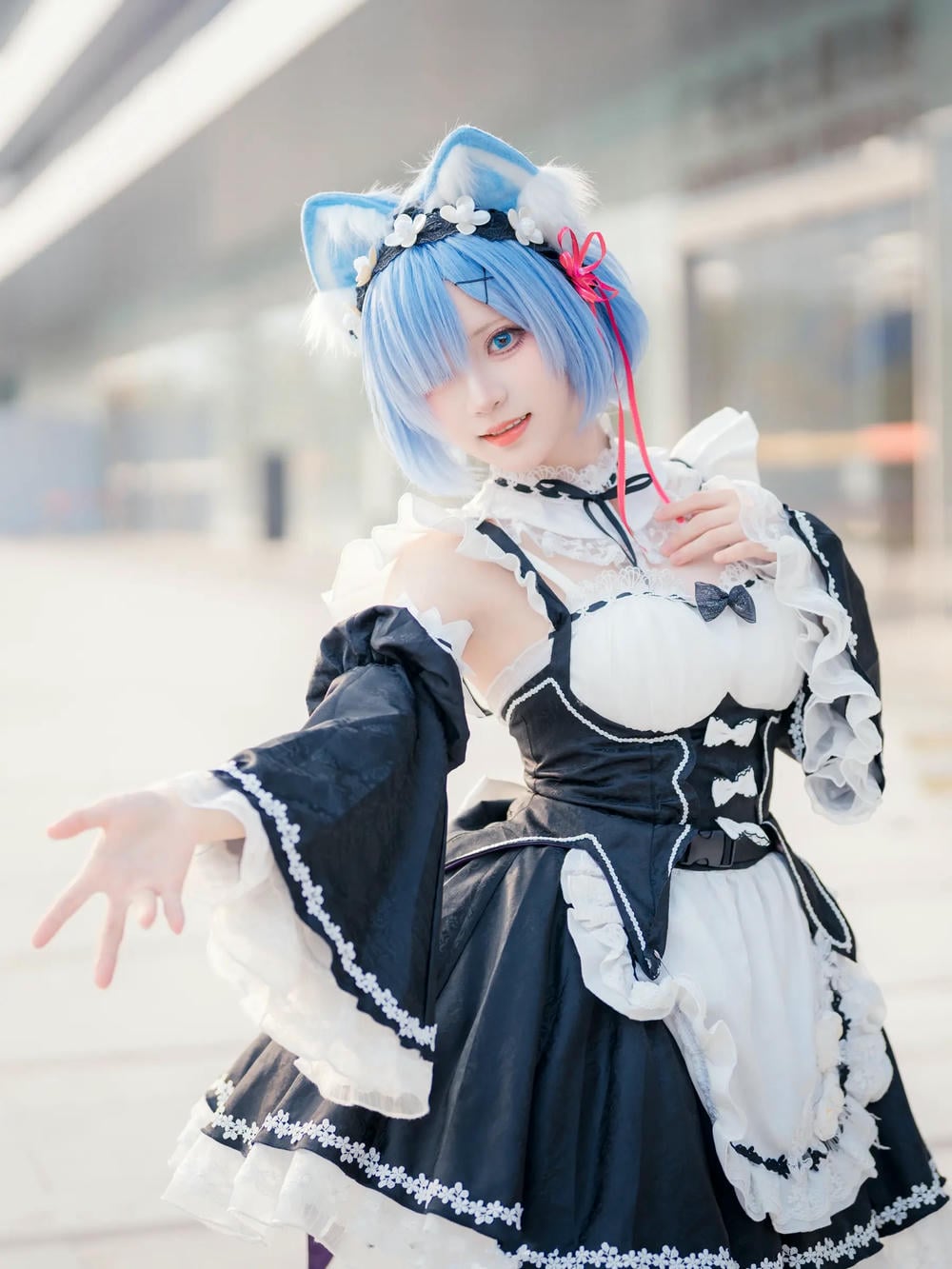 图片[9]-花柒hana 螢火蟲動漫嘉年華 貓貓蕾姆【107P】 – COSPLAY-薇薇部落