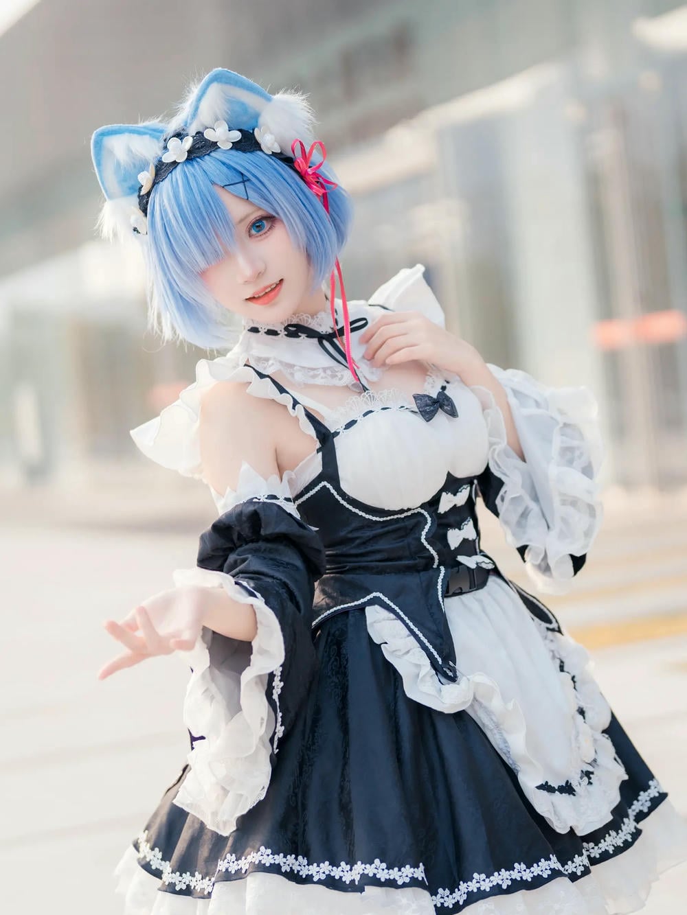 图片[11]-花柒hana 螢火蟲動漫嘉年華 貓貓蕾姆【107P】 – COSPLAY-薇薇部落