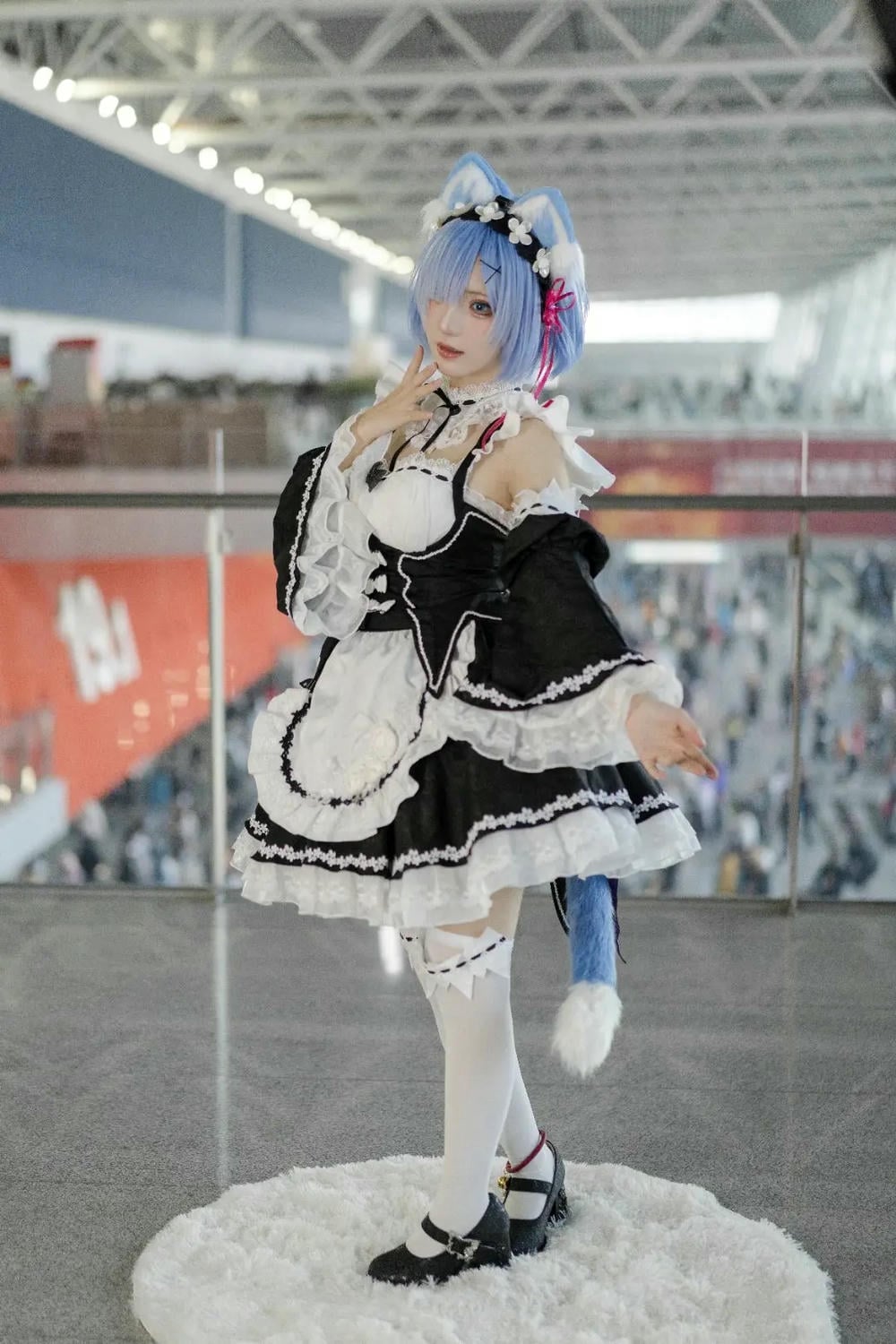 图片[15]-花柒hana 螢火蟲動漫嘉年華 貓貓蕾姆【107P】 – COSPLAY-薇薇部落