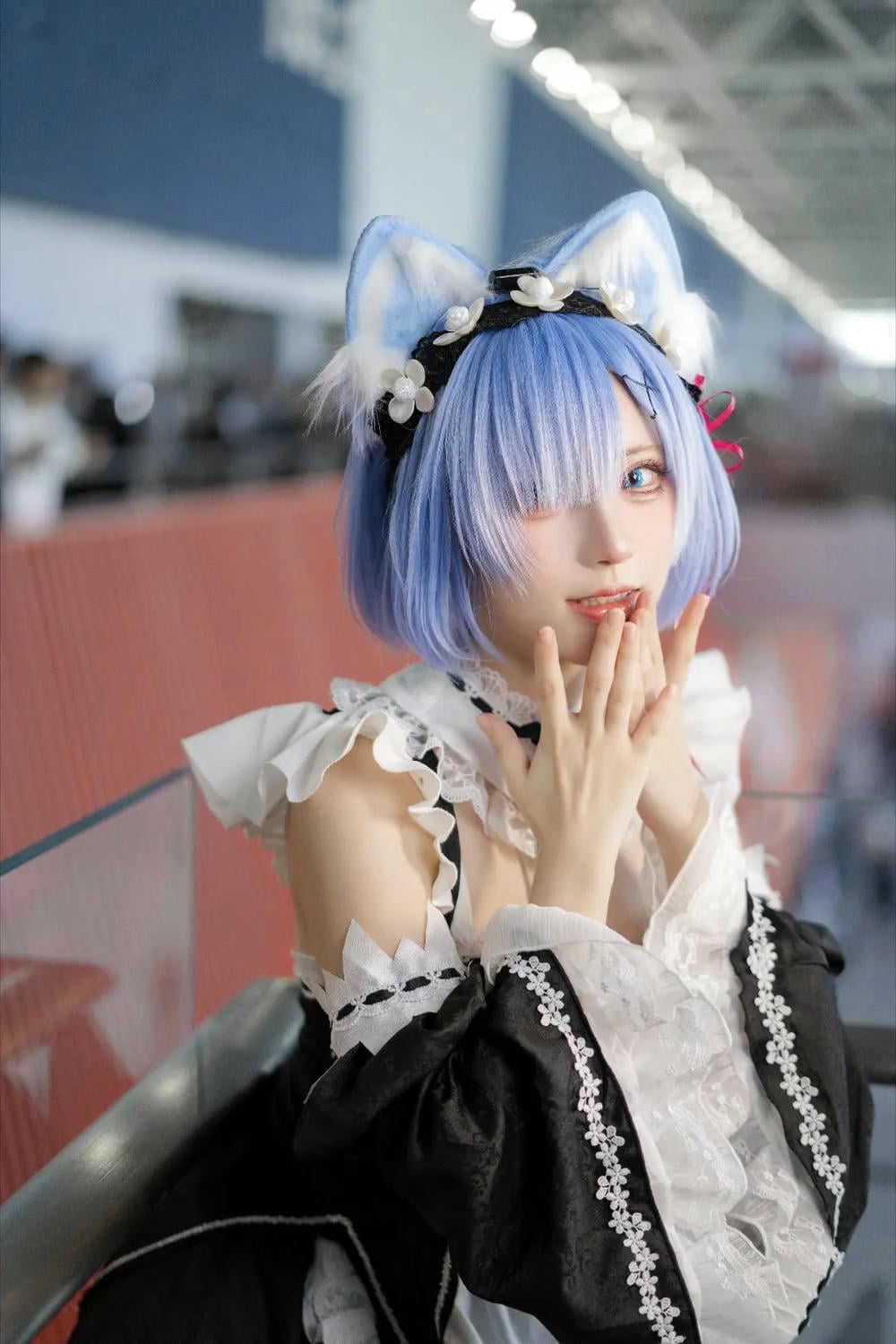 图片[16]-花柒hana 螢火蟲動漫嘉年華 貓貓蕾姆【107P】 – COSPLAY-薇薇部落