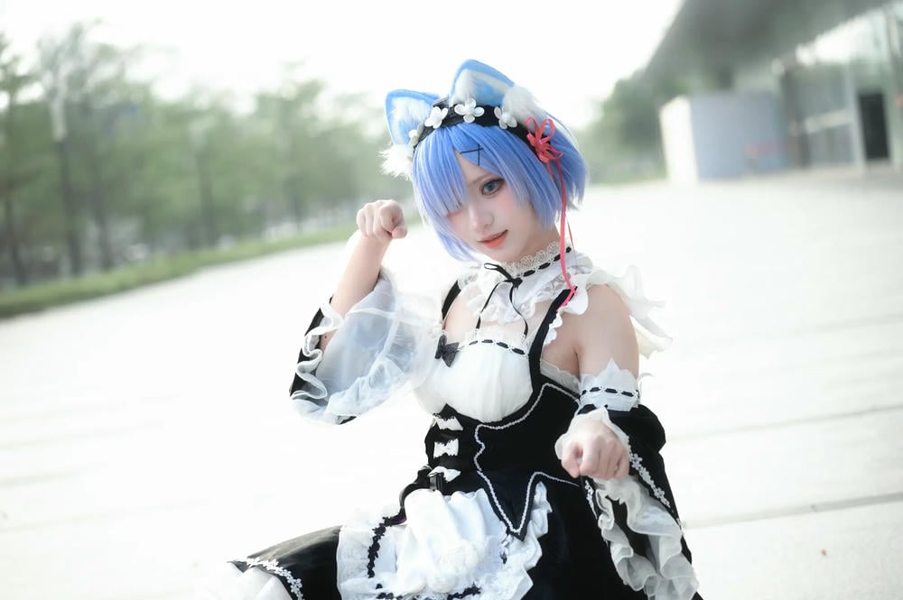 图片[26]-花柒hana 螢火蟲動漫嘉年華 貓貓蕾姆【107P】 – COSPLAY-薇薇部落