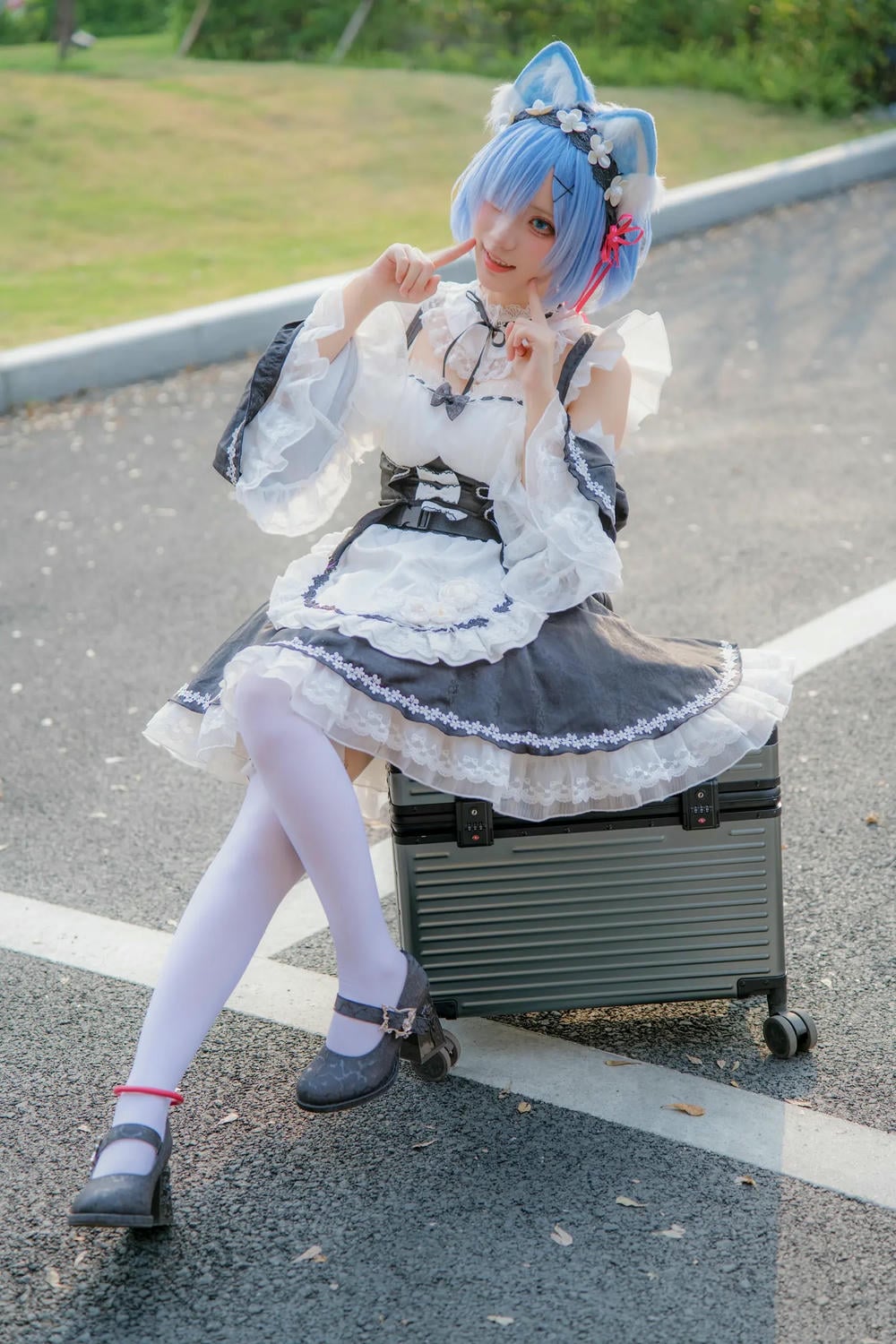 图片[35]-花柒hana 螢火蟲動漫嘉年華 貓貓蕾姆【107P】 – COSPLAY-薇薇部落